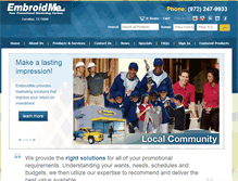 Tablet Screenshot of embroidme-metrocrest.com